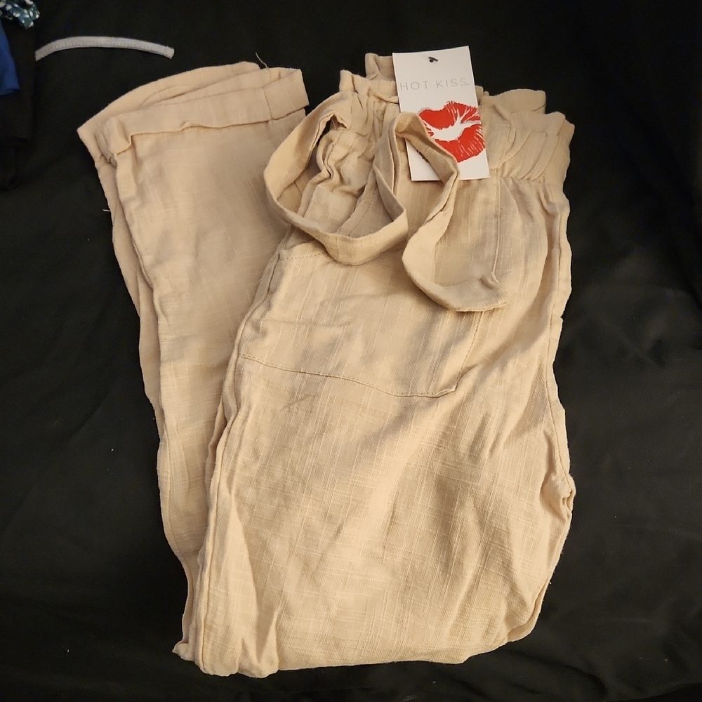 Hot Kiss Women's Cream Pants